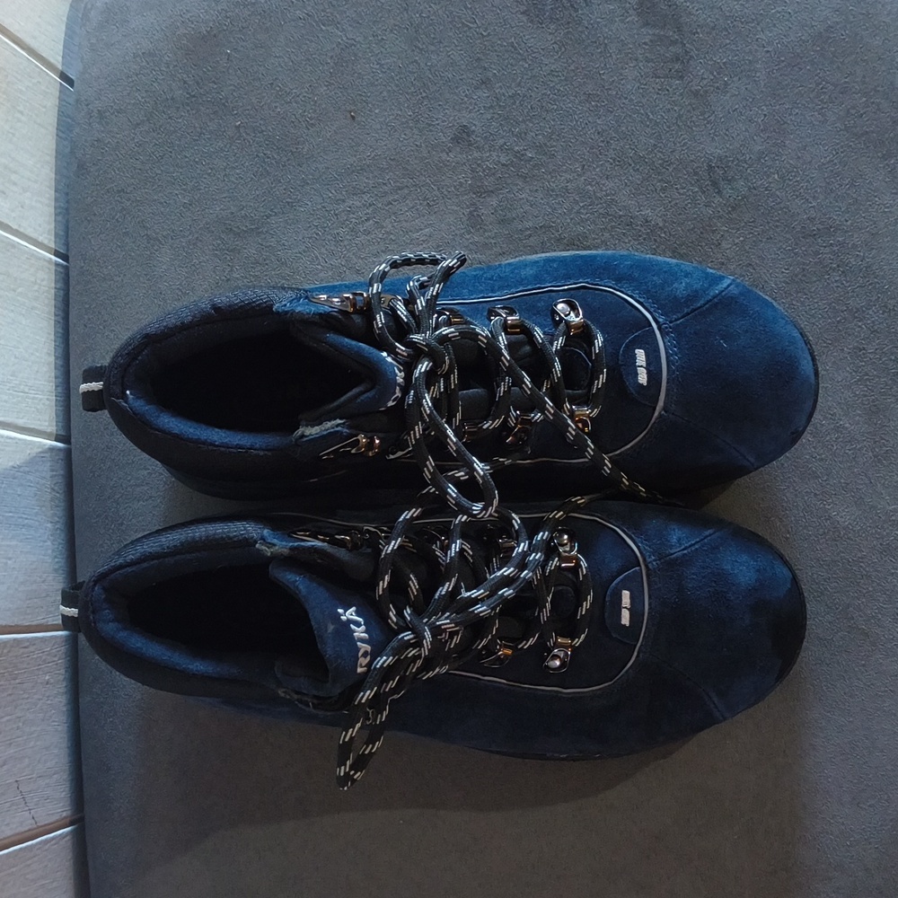 Ryka Women's Suede Dark Blue Hiking Boots